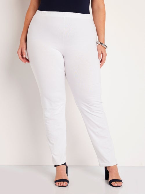 Leggings de punto de algodón con cintura elástica - Afibel - Kiabi