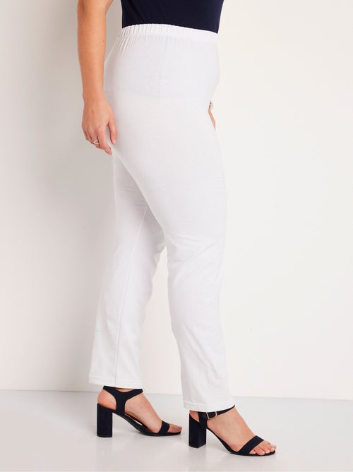 Leggings de punto de algodón con cintura elástica - Afibel - Kiabi