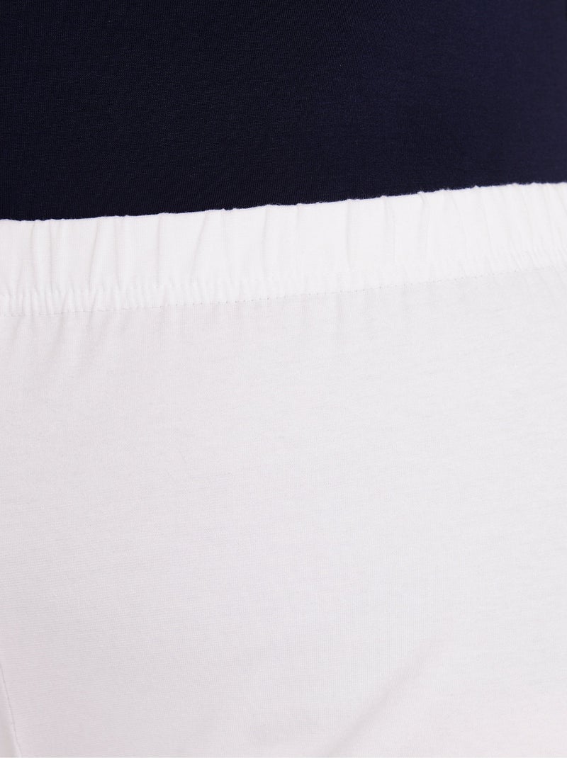 Leggings de punto de algodón con cintura elástica - Afibel Blanco - Kiabi