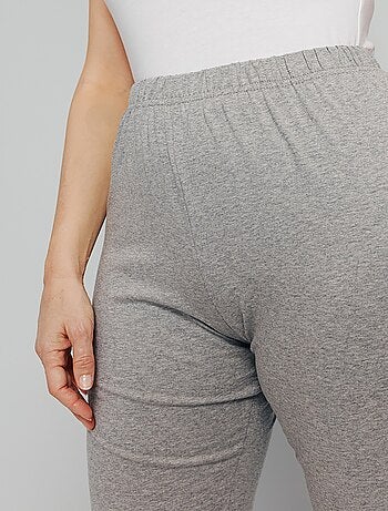 Leggings de punto de algodón con cintura elástica - Afibel