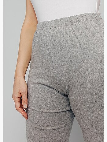 Leggings de punto de algodón con cintura elástica - Afibel