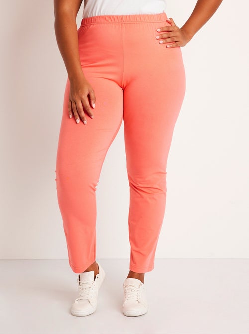 Leggings de punto de algodón con cintura elástica - Afibel - Kiabi