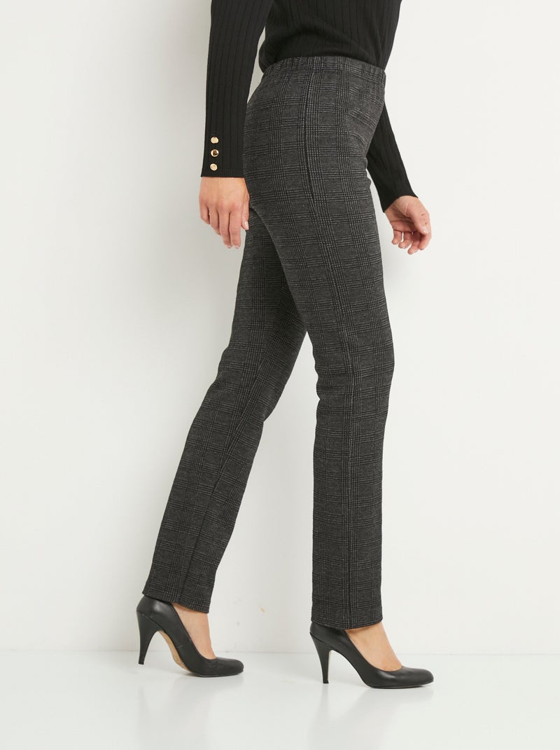Leggings de punto elástico con cintura elástica - Afibel Gris - Kiabi