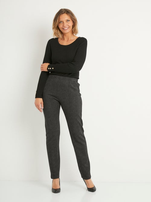 Leggings de punto elástico con cintura elástica - Afibel - Kiabi