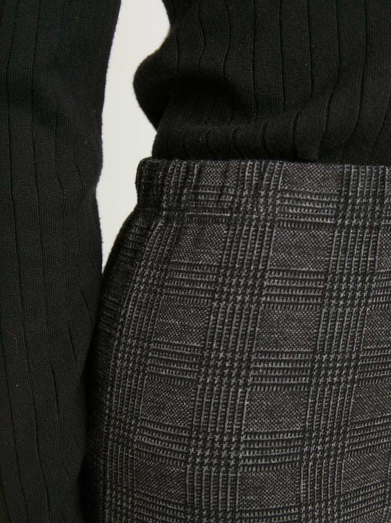 Leggings de punto elástico con cintura elástica - Afibel Gris - Kiabi