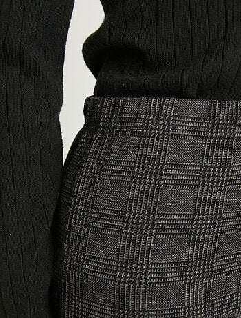 Leggings de punto elástico con cintura elástica