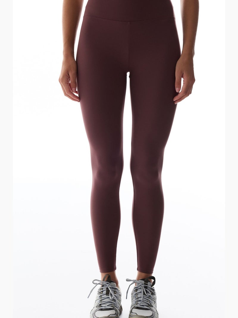 Leggings de tiro alto soft feel penti Rojo burdeos - Kiabi