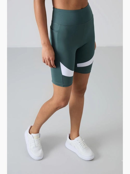 Leggings deportivos cortos de cintura alta tommy - Kiabi