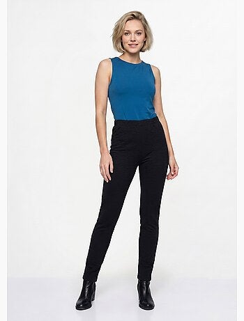 Leggings elásticos lisos o bicolores con cintura elástica - Afibel