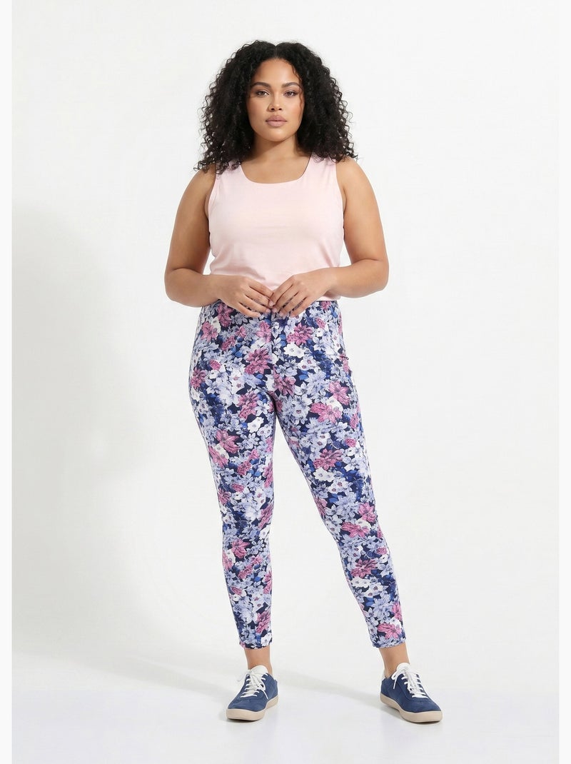 Leggings estampados con cinturilla elástica - Afibel Azul - Kiabi