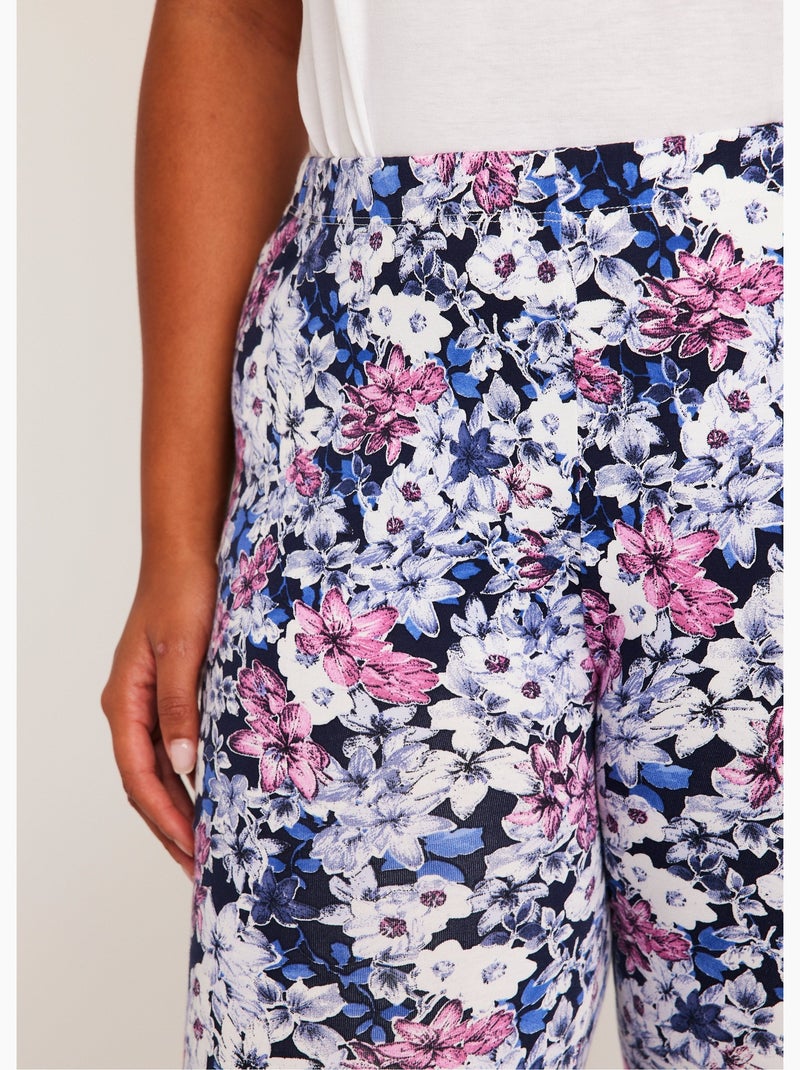 Leggings estampados con cinturilla elástica - Afibel Azul - Kiabi