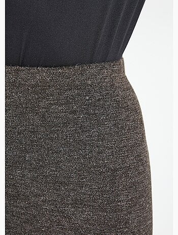 Leggings largos con cinturilla elástica y malla cálida. - Afibel