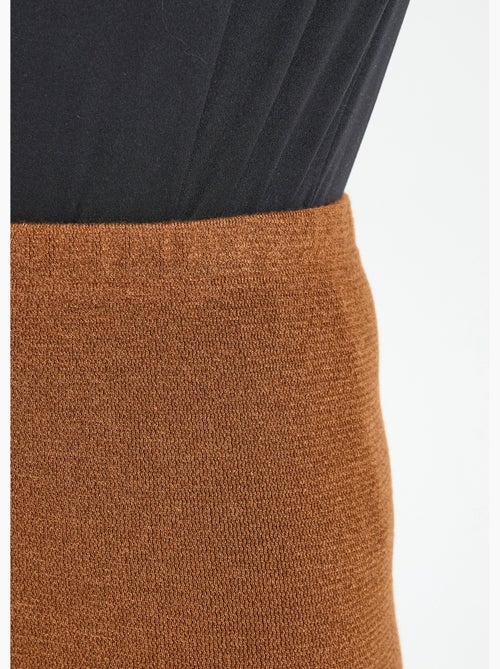 Leggings largos con cinturilla elástica y malla cálida. - Kiabi Leggings largos con cinturilla elástica y malla cálida. - Kiabi