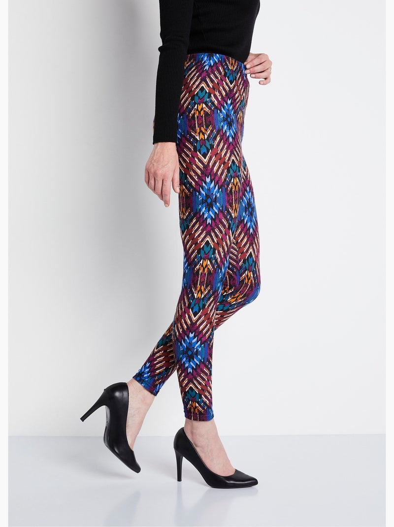 Leggings largos lisos o estampados - Afibel Azul - Kiabi