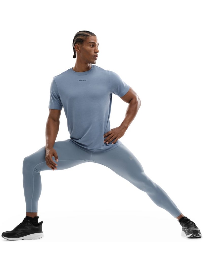 Leggings largos running hombre fitness hombre warrior Azul - Kiabi