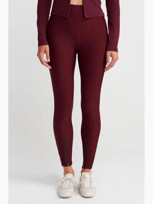 Leggings skinny de cintura alta con detalle de cremallera dilvin - Kiabi
