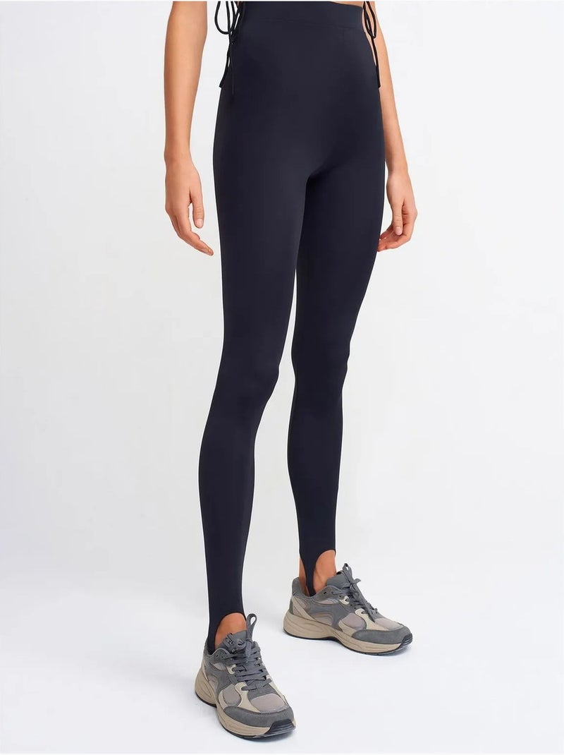 Leggings skinny de cintura alta dilvin Azul marino - Kiabi