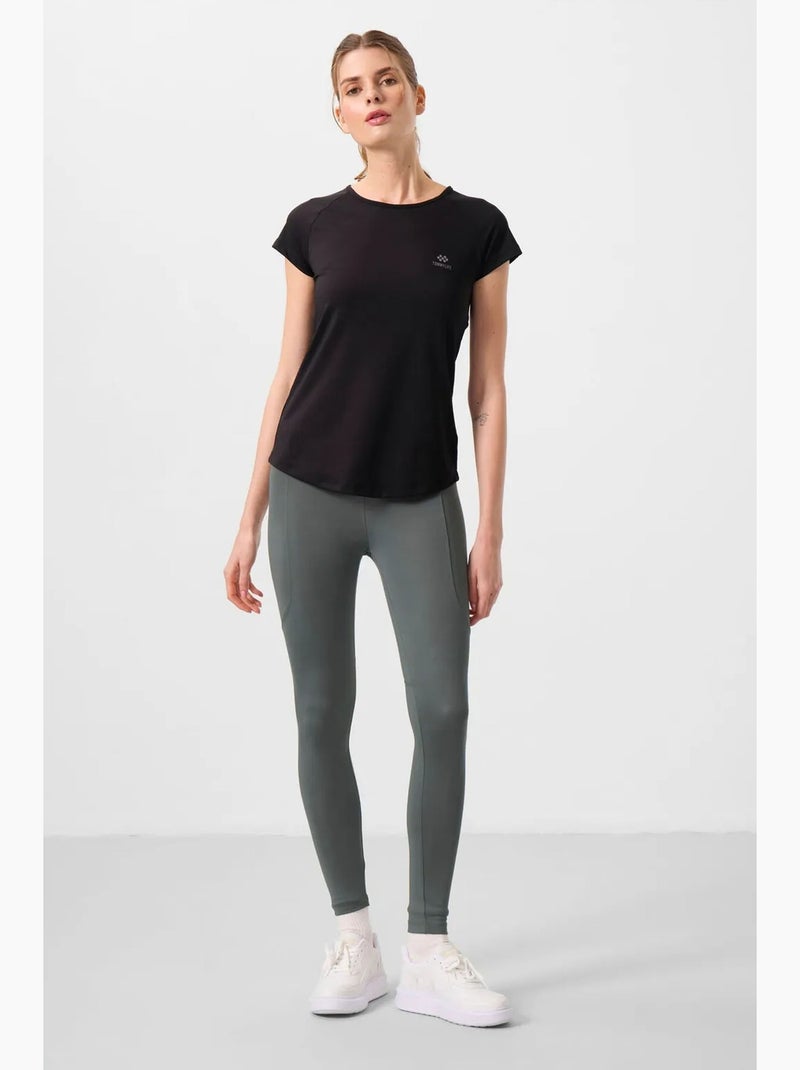 Leggings skinny de tiro alto tommy Gris oscuro - Kiabi