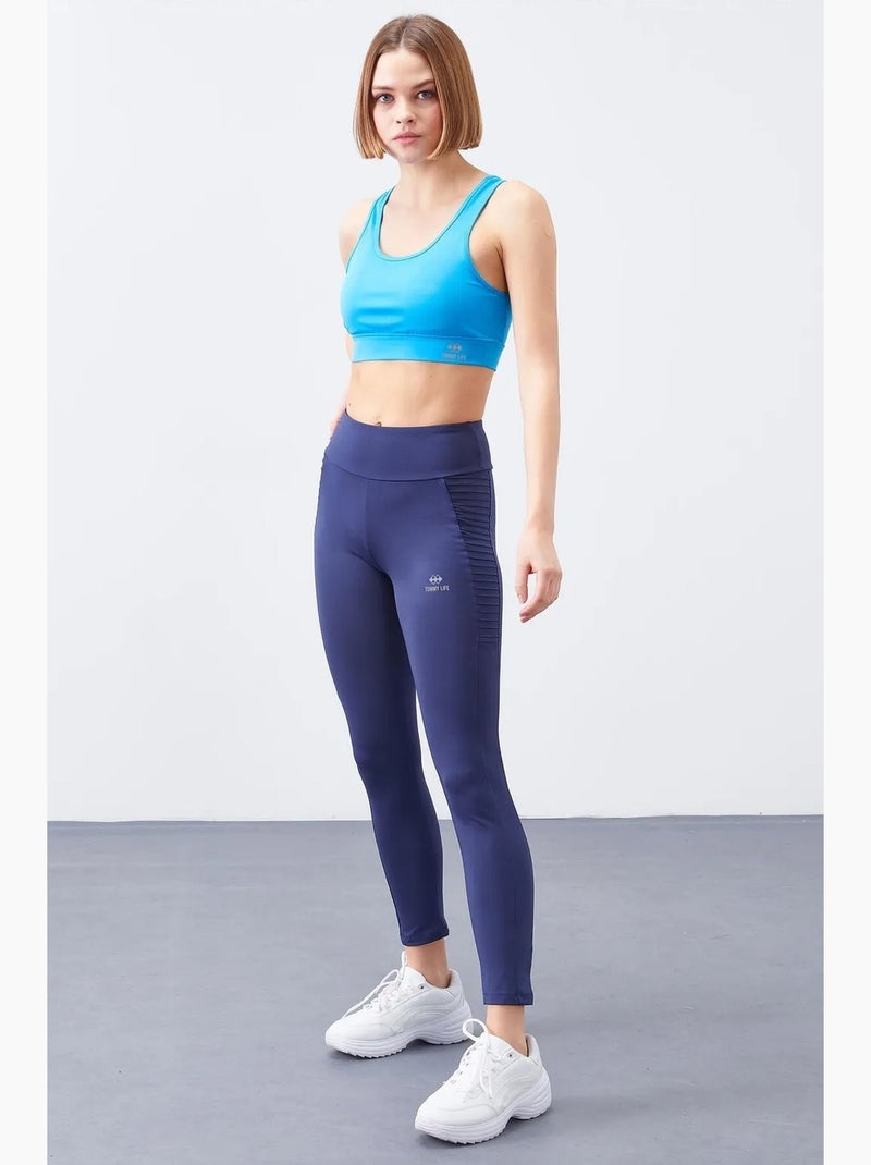 Leggings slim fit de cintura alta tommy Azul marino - Kiabi