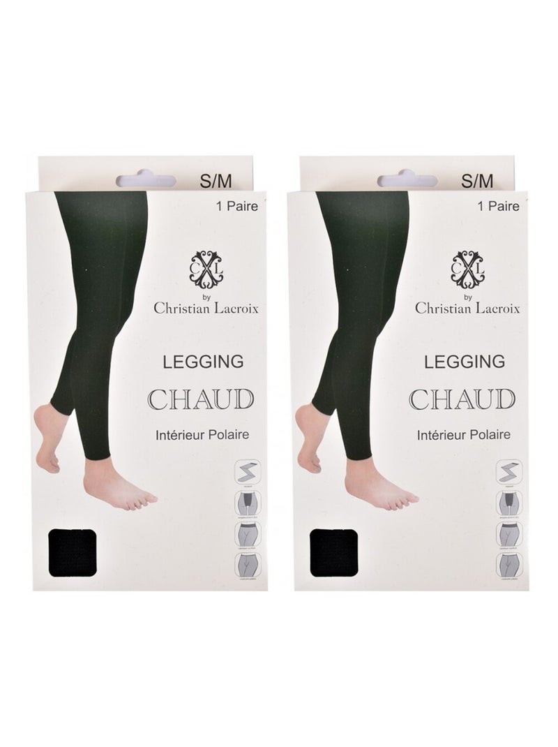 Leggings Térmicos CXL By CHRISTIAN LACROIX - Pack de 2 Negro - Kiabi