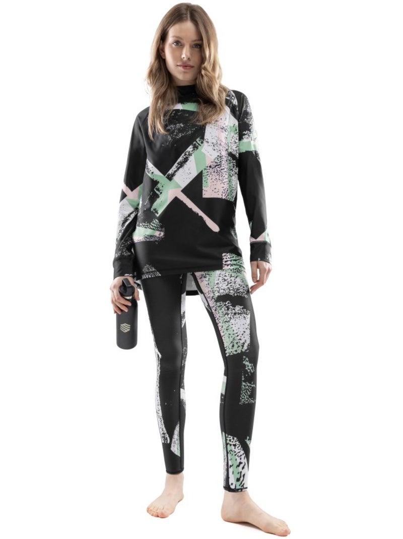 Leggings térmicos de mujer esquí y nieve mujer abstract Multicolor - Kiabi