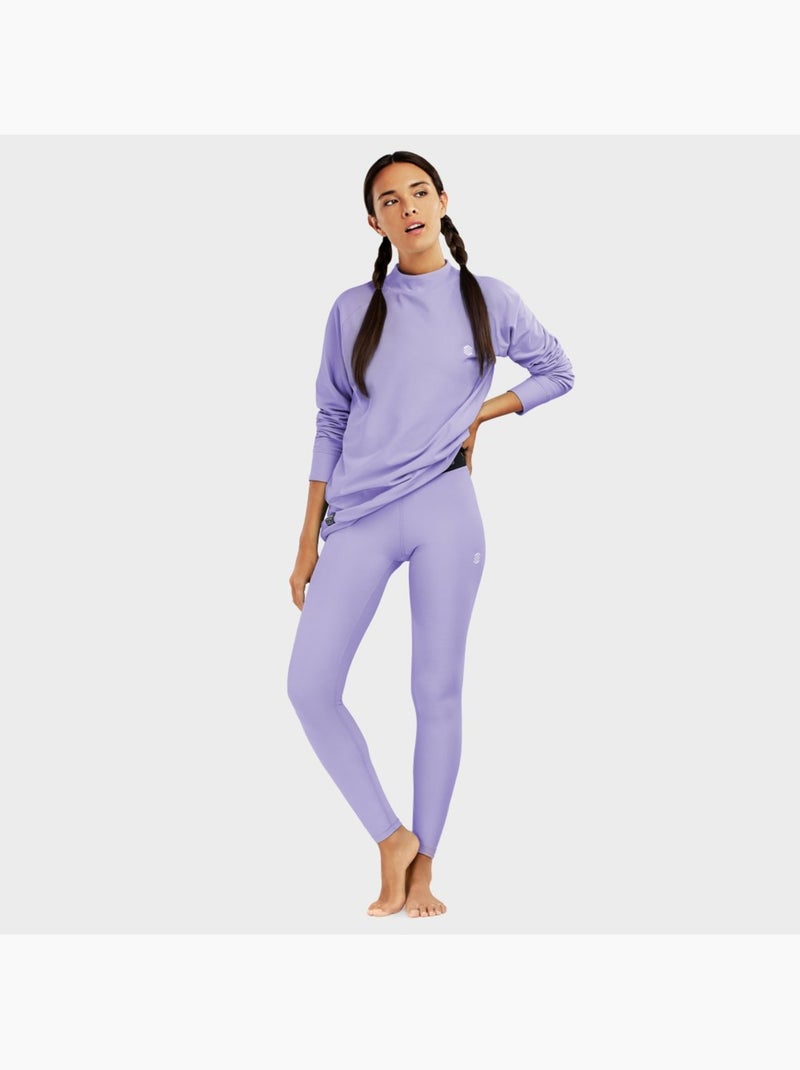 Leggings térmicos de mujer esquí y nieve mujer boreal Lavanda - Kiabi
