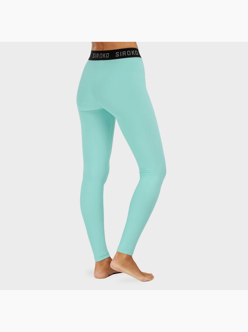 Leggings térmicos de mujer esquí y nieve mujer laax Turquesa - Kiabi