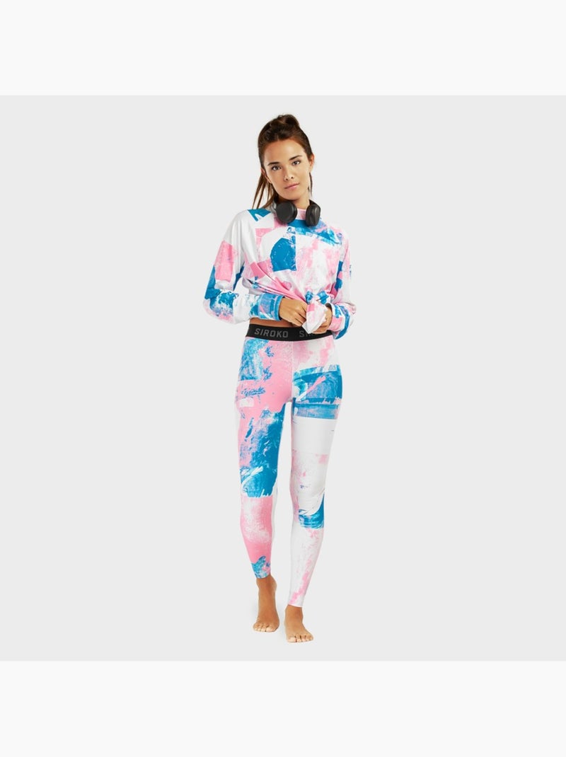Leggings térmicos de mujer esquí y nieve mujer sakura Rosa - Kiabi