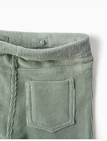 Leggins de campana de pana con cintura elástica
