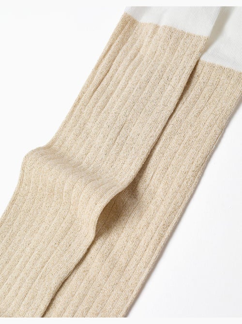 Leotardos acanalados con hilos de lurex - Kiabi