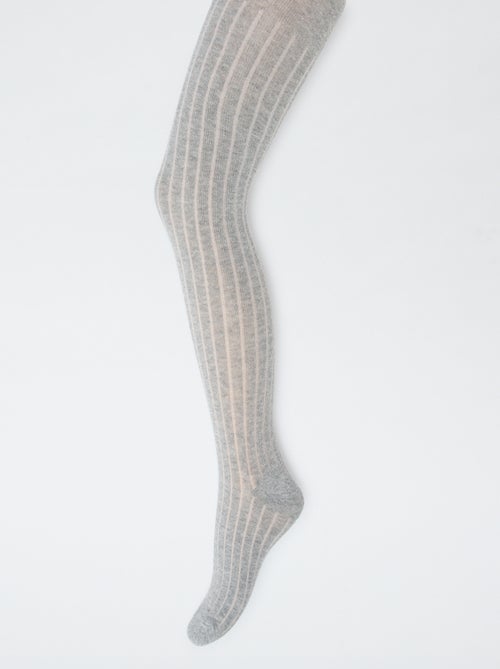 Leotardos cálidos de punto de canalé - Pack de 2 - Kiabi