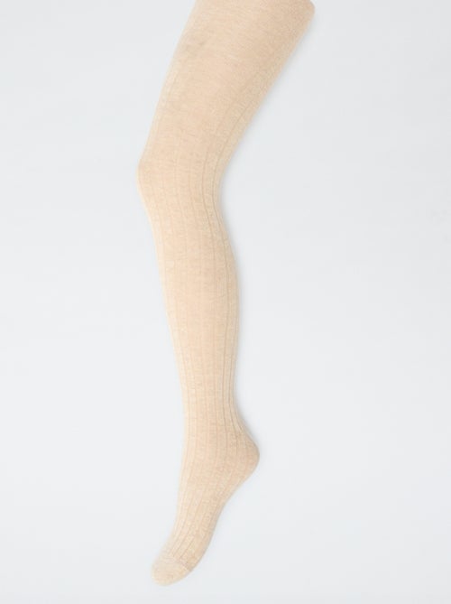 Leotardos cálidos de punto de canalé - Pack de 2 - Kiabi