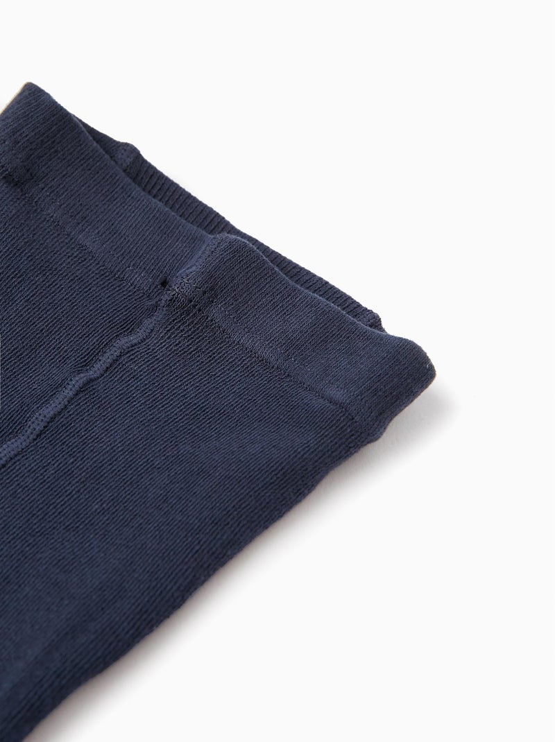 Leotardos de punto anti-bolitas Azul oscuro - Kiabi