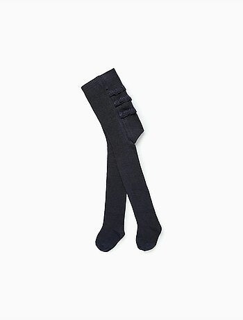 Leotardos de punto con volantes