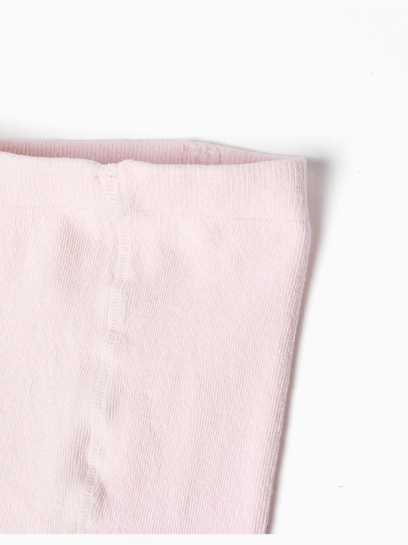Leotardos de punto lisos anti-bolitas Rosa claro - Kiabi