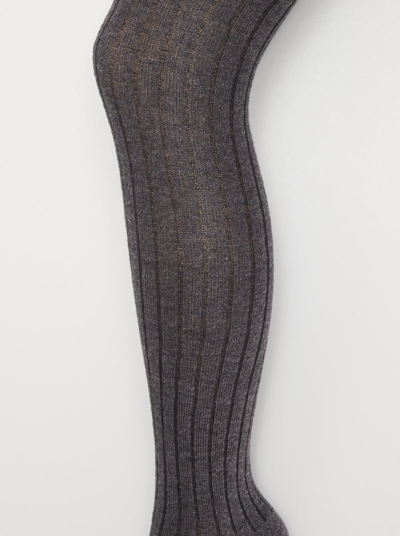 Leotardos lisos cálidos NEGRO - Kiabi