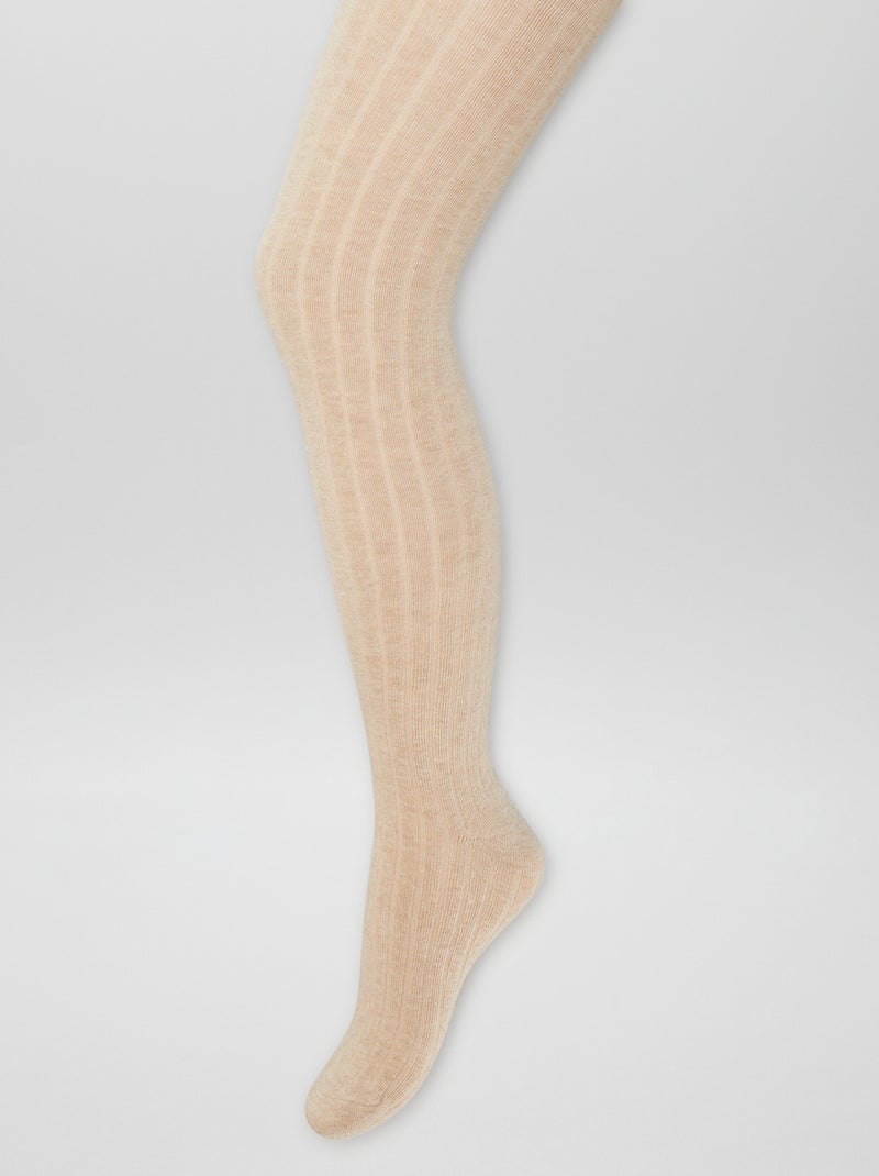 Leotardos lisos cálidos VERDE - Kiabi