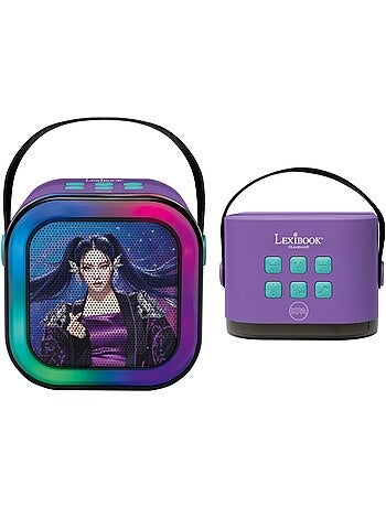 Lexibook, k-pop academy, altavoz de karaoke, 2 micrófonos, morado, btc020kpz