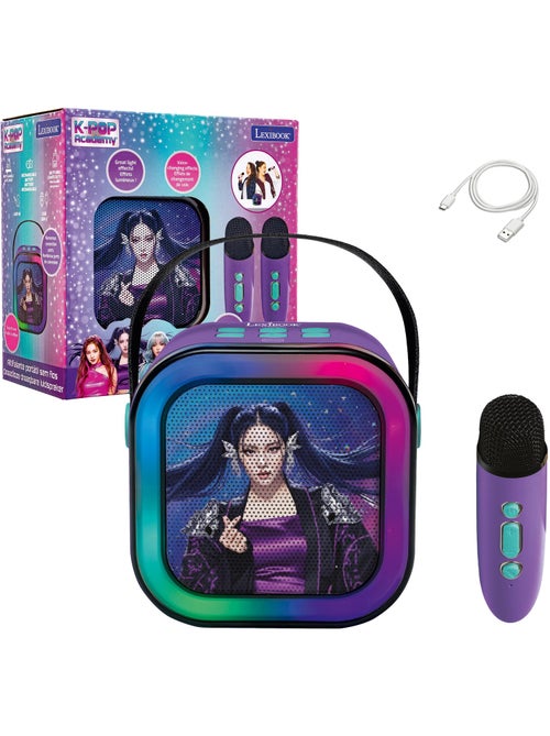 Lexibook, k-pop academy, altavoz de karaoke, 2 micrófonos, morado, btc020kpz - Kiabi Lexibook, k-pop academy, altavoz de karaoke, 2 micrófonos, morado, btc020kpz - Kiabi