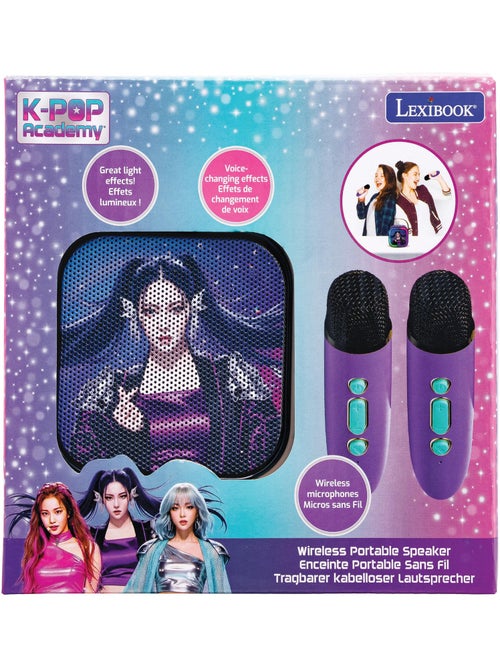 Lexibook, k-pop academy, altavoz de karaoke, 2 micrófonos, morado, btc020kpz - Kiabi Lexibook, k-pop academy, altavoz de karaoke, 2 micrófonos, morado, btc020kpz - Kiabi