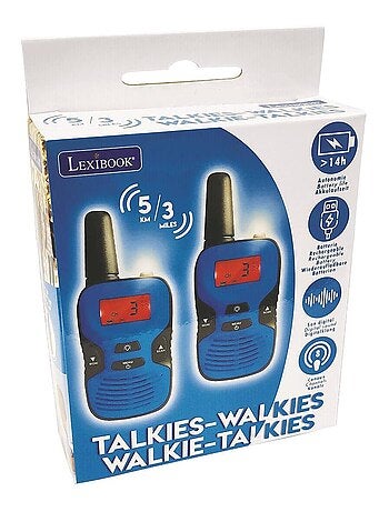 Lexibook walkie talkies recargables 5km