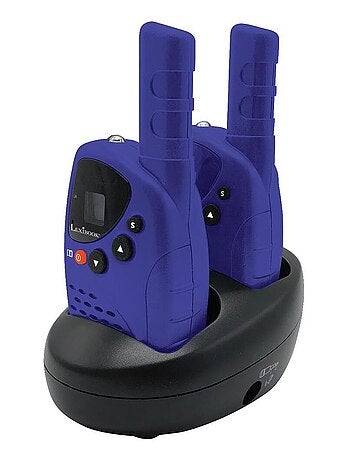 Lexibook walkie talkies recargables de 3 millas con base de carga