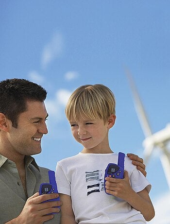 Lexibook walkie talkies recargables de 3 millas con base de carga