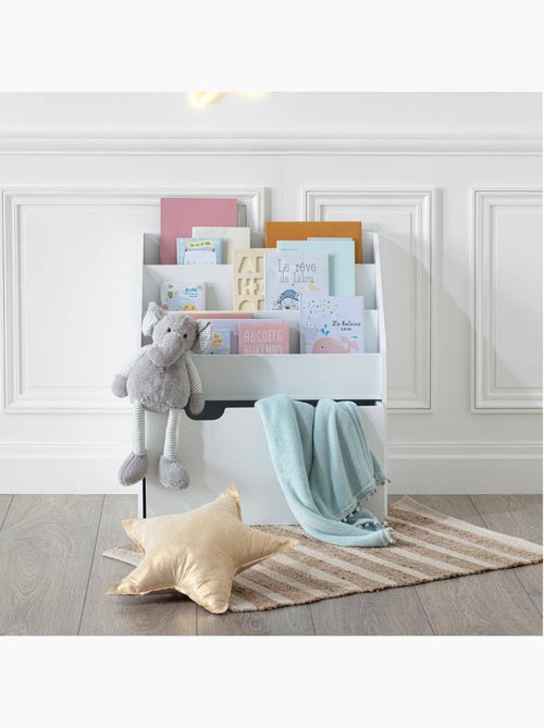 Librería infantil blanca con ruedas h70cm - Kiabi Librería infantil blanca con ruedas h70cm - Kiabi