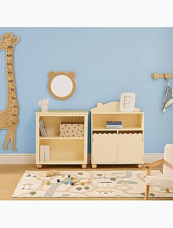 Librería infantil bouli 2 niveles beige 60x30x65 cm