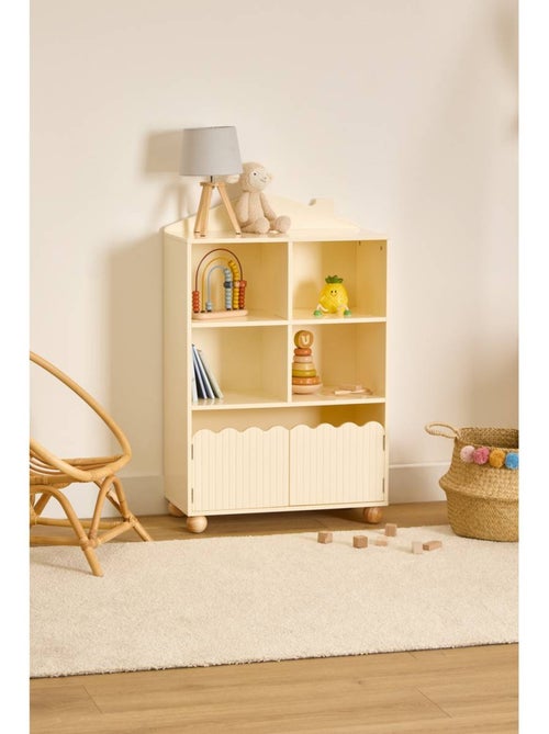 Librería infantil bouli 2 puertas 4 estuches beige 60x30x94,5 cm - Kiabi Librería infantil bouli 2 puertas 4 estuches beige 60x30x94,5 cm - Kiabi