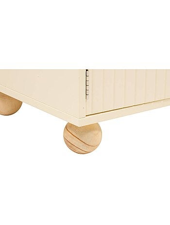 Librería infantil bouli 2 puertas beige 60x30x75,5 cm