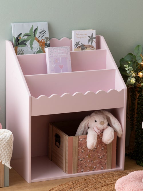 Librería infantil de madera rosa con estantes - Kiabi Librería infantil de madera rosa con estantes - Kiabi
