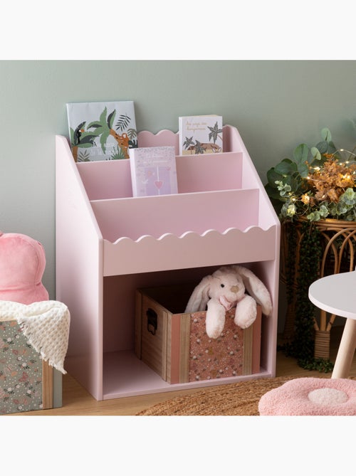 Librería infantil de madera rosa con estantes - Kiabi Librería infantil de madera rosa con estantes - Kiabi