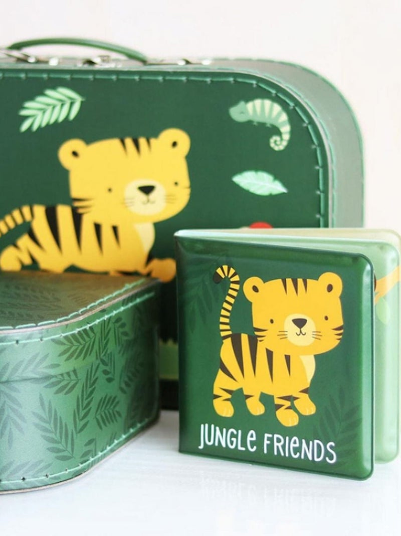 Libro de baño para niños, amigos de la selva | A Little Lovely Company Verde oscuro - Kiabi